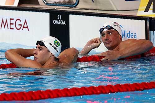 O nadador Thiago Pereira está classificado para a final dos 200 m medley / Foto:  Satiro Sodre/SSPress